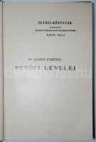 Petőfi könyvtár: Dr. Badics Ferenc: Petőfi levelei.  Mühlbeck Károly és Jankó János rajzaival. Bp, 1908-1911, Kunossy, Szilágyi és Tsa. Kiadói, festett, aranyozott vászonkötésben, a Leszik kötészetből