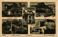 Fülek, Egészségház, vár, Hősök emlékköve, Turul mozgóképszínház / health house, catsle, monument, cinema