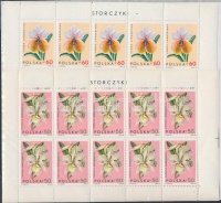 1965 Orchideák kisívsor Mi 1612-1620