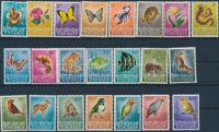 1964 Állatok és növények sor Mi 385-406